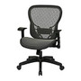 Office Star&trade; Space Seating; Fabric High-Back Chair, Black/Black