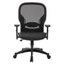 Office Star&trade; Space Seating; Mesh High-Back Chair, Black/Gunmetal