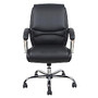 OFM Essentials Ergonomic Leather High-Back Chair, Black