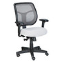 Raynor; Eurotech Apollo Mesh/Fabric Synchro Tilt Task Chair, 38 1/2 inch;H x 20 inch;D, Black Frame, Silver Fabric