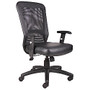 Boss Office Products Leather  inch;Web inch; Chair, 44 1/2 inch;H x 27 inch;W x 27 inch;D, Black Frame, Black Leather