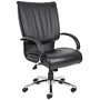 Boss; Executive High-Back Chair, 44 inch;H x 27 inch;W x 27 inch;D, Black/Chrome