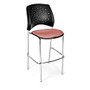 OFM Stars And Moon Caf&eacute;-Height Stack Chairs, Coral Pink, Set Of 2