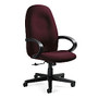 Global; Enterprise High-Back Tilter Chair, 45 inch;H x 24 1/2 inch;W x 27 inch;D, Cabernet/Black