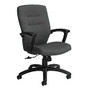 Global; Synopsis Mid-Back Chair, 39 1/2 inch;H x 24 1/2 inch;W x 26 1/2 inch;D, Granite Rock/Black