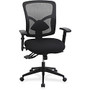 Lorell Management Chair - Black - 33.5 inch; Width x 23.6 inch; Depth x 18.9 inch; Height
