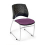 OFM Stars And Moon Stack Chairs, Plum, Set Of 4