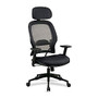 Office Star&trade; Space 55403 High-Back Executive Chair, 46 inch;H x 27 1/2 inch;W x 28 1/2 inch;D , Black Frame, Black Fabric