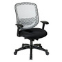 Office Star&trade; Space 829 Series DuraGrid Back/Padded Mesh Seat Chair, 45 inch;H x 27 1/2 inch;W x 24 1/4 inch;D, Charcoal/Gunmetal