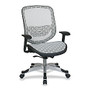 Office Star&trade; Space 829 Series DuraGrid Seat/Back Chair, 45 inch;H x 27 1/2 inch;W x 24 1/4 inch;D, White/Platinum