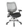 Office Star&trade; SPACE Revv Mesh Chair, Fog Gray/Raven
