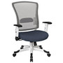 Office Star&trade; Space Seating Mesh Mid-Back Chair, Brackle Blue/White