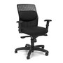 OFM AirFlo Fabric/Mesh High-Back Chair, Black