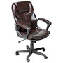 Serta; Manager's Office Chair, Puresoft; Faux Leather, Roasted Chestnut Brown