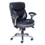 Serta; Smart Layers&trade; Verona Manager Chair, Black/Silver