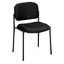 basyx by HON; Fabric Guest Chair With Leg Base, 32 3/4 inch;H x 23 1/4 inch;W x 21 inch;D, Black Frame, Black Fabric