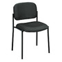 basyx by HON; Fabric Guest Chair With Leg Base, 32 3/4 inch;H x 23 1/4 inch;W x 21 inch;D, Black Frame, Charcoal Fabric