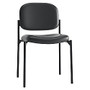 basyx by HON; Leather Guest Chair Without Arms, Black