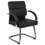 Boss; Caressoft Plus Guest Chair, 36 1/2 inch;H x 24 inch;W x 24 inch;D, Black