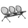 OFM Net Series Beam Seating, NB-3, 3 Seats, 30 inch;H x 83 inch;W x 24 3/4 inch;D, Gray