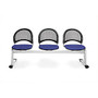 OFM Stars And Moon Beam Seating Unit With 3 Seats, Royal Blue