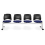 OFM Stars And Moon Beam Seating Unit With 4 Seats, Navy