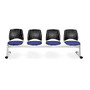 OFM Stars And Moon Beam Seating Unit With 4 Seats, Royal Blue