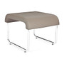 OFM Uno Backless Seat, 20 1/2 inch;H x 28 1/2 inch;W x 28 1/2 inch;D, Taupe