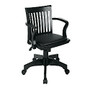 OSP Designs Deluxe Bankers Chair, 37 inch;H x 23 3/4 inch;W x 22 3/4 inch;D, Black