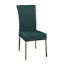 Powell; Home Fashions Cameo Dining Chair, Teal/Chrome