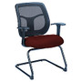 Raynor; Eurotech Apollo VMTG9900 Sled-Base Guest Chair, 36 inch;H x 24 inch;W x 20 inch;D, Burgundy Ratio Port Fabric