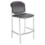 Safco; Diaz Bistro Chair, 44 1/2 inch;H x 19 1/2 inch;W x 18 1/2 inch;D, Black/Silver