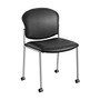 Safco; Diaz Stacking Guest Chair, Black