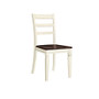 Whalen; Furniture Wood Chair, White/Cherry