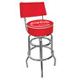 Coca-Cola; Bar Stool With Back, Vintage, Red