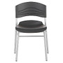 Iceberg Caf&eacute;Works Caf&eacute; Chairs, Black/Graphite, Set Of 2