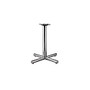 HON; Single-Column 65% Recycled Table Base For 42 inch; And 48 inch; Diameter Tops, 36 inch;H x 36 inch;W, Chrome