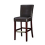 Powell; Home Fashions Bonded Leather Bar Stool, Brown