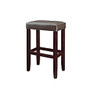 Powell; Home Fashions Croc Faux Leather Bar Stool, Brown