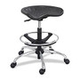 Safco; SitStar&trade; Workspace Stool, 27 inch;-34 inch;H x 26 inch;W x 26 inch;D, Chrome Frame, Black Seat