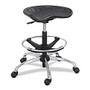 Safco; Sit-Star&trade; Workspace Stool, 34 inch;H x 26 inch;W x 26 inch;D, Chrome Frame, Black Seat
