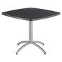 Iceberg CafeWorks Cafe Table, Square, 30 inch;H x 36 inch;W x 36 inch;D, Graphite