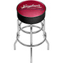 Trademark Global Padded Bar Stool, Leinenkugel's, Chrome