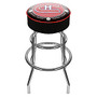 Trademark Global Padded Bar Stool, Throwback Montreal Canadiens, Chrome