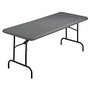 Iceberg IndestrucTable TOO&trade; 1200-Series Folding Table, 29 inch;H x 30 inch;W x 60 inch;D, Charcoal