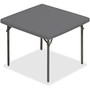 Iceberg IndestrucTable TOO&trade; 1200-Series Folding Table, 29 inch;H x 37 inch;W x 37 inch;D, Charcoal