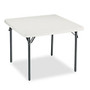 Iceberg IndestrucTables Too 1200 Series Table, Square Shaped, 29 inch;H x 37 inch;W x 37 inch;D, Platinum