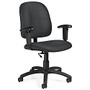 Global; Goal&trade; Task Chair, 39 inch;H x 25 inch;W x 24 1/2 inch;D, Black Frame, Gray Fabric