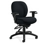 Global; Mallorca Multi-Tilter Mid-Back Chair, 37 1/2 inch;H x 25 inch;W x 26 inch;D, Black Frame, Black Fabric