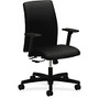 HON; Ignition&trade; Fabric Low-Back Task Chair, 41 1/4 inch;H x 27 inch;W x 36 inch;D, Black/Black
